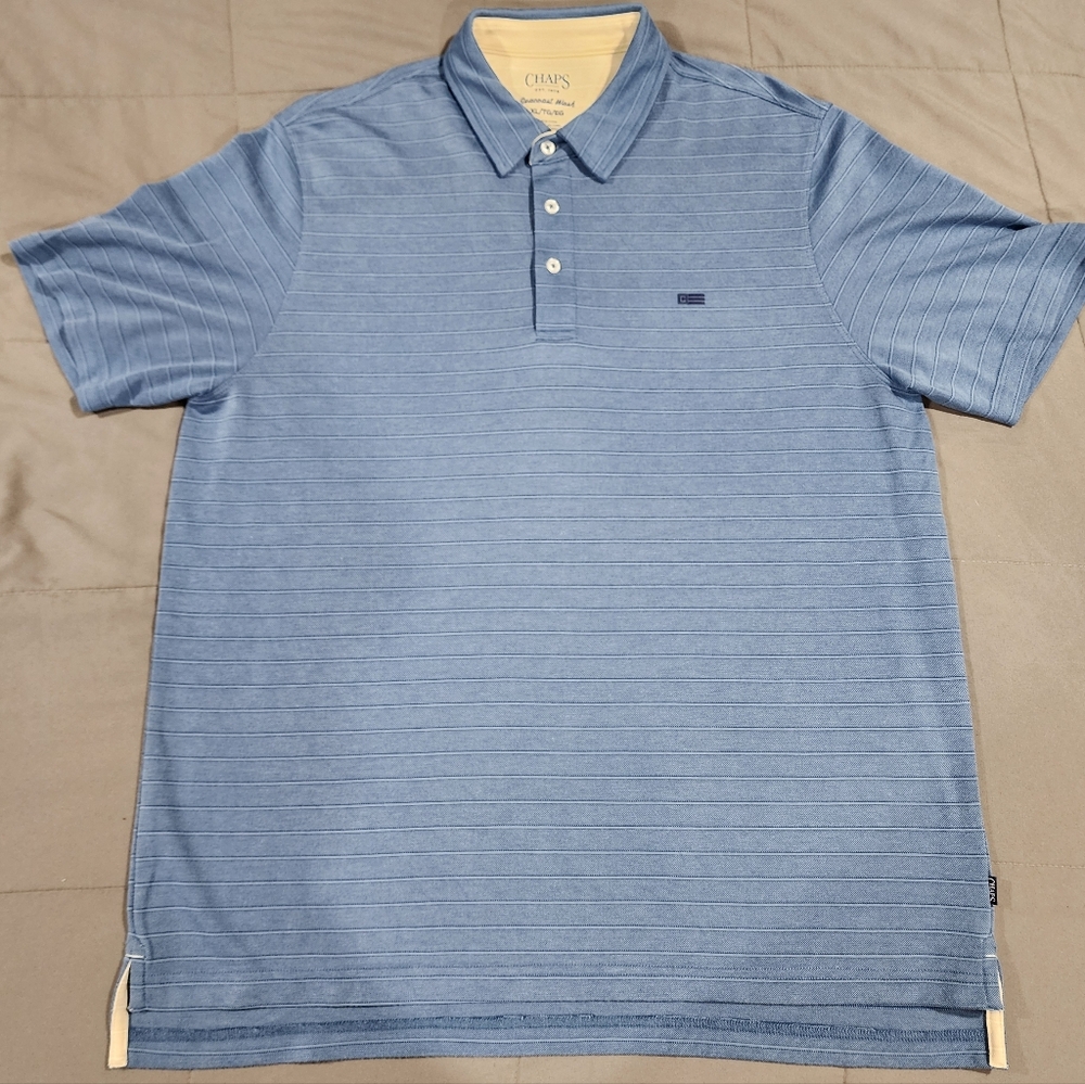 Chaps Men's Polo Shirt in Light Blue